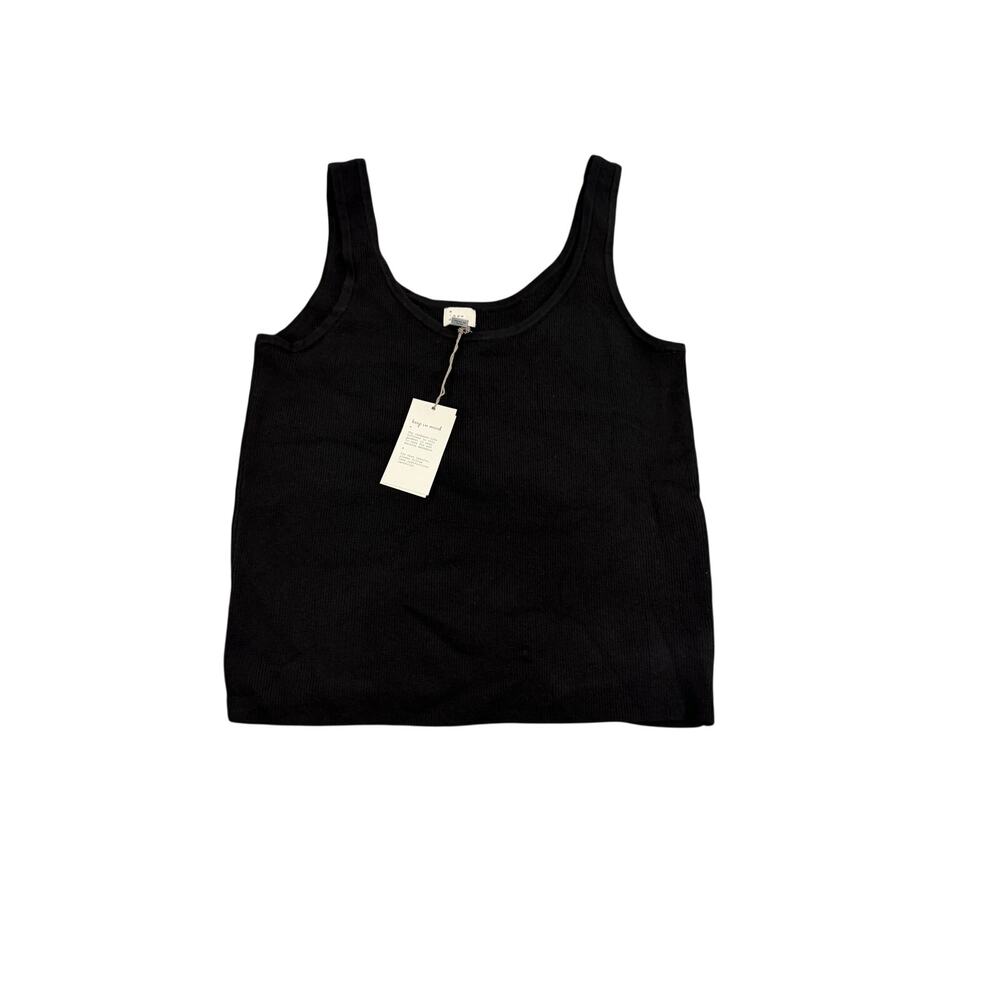 A New Day Women's Black Scoop Neck Sweater Tank Top - Size XL - NWT